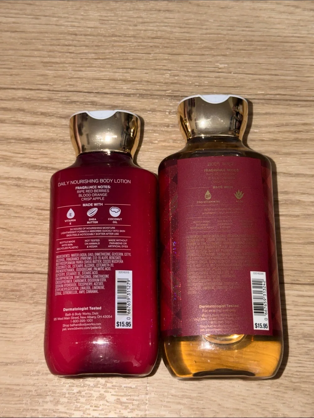NEW Bath & Body Works 2 pc. Bright Christmas Morning Body wash and Lotion